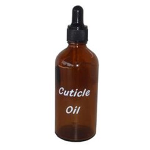 Amber Cuticle Oil Jar w/Dropper- 2.5 oz